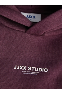 Jack and Jones JXSTUDIO VESTERBRO HOOD SWT NOOS GR: winetasting/bright white jjxx lo