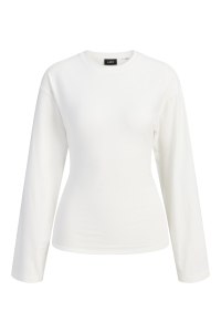 Jack and Jones JXPALOMA STR LS TEE JRS cloud dancer