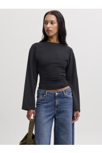 Jack and Jones JXPALOMA STR LS TEE JRS black