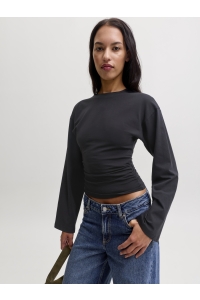 Jack and Jones JXPALOMA STR LS TEE JRS black