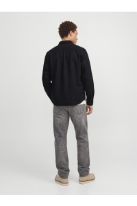 Jack and Jones JPRBLUIVY SOLID L/S OVERSHIRT SN dark grey melange
