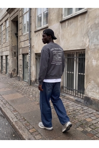 Jack and Jones JORNORREBRO EMB BACK SWEAT CREW NEC: asphalt