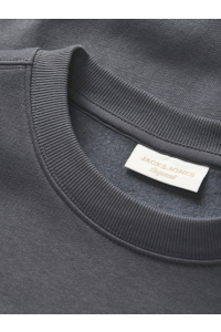 Jack and Jones JORNORREBRO EMB BACK SWEAT CREW NEC: asphalt