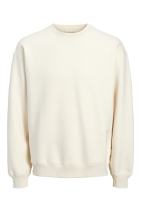 Jack and Jones JORNORREBRO EMB BACK SWEAT CREW NEC: antique white