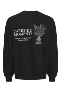Jack and Jones JORNORREBRO EMB BACK SWEAT CREW NEC: black