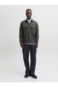 Jack and Jones JJEWILLIAM SWEAT OVERSHIRT LS NOOS beluga