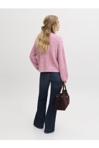 Jack and Jones JXGLORIA GLOBAL CREW NECK KNIT pink nectar
