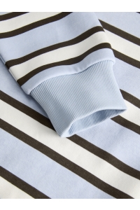 Jack and Jones JXPALOMA LS STRIPE POLO SWT GRL skyway/vanilla ice / demitasse