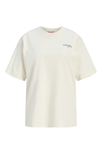 Jack and Jones JXMILLOW LOOSE SS TEE JRS STYDSS26 vanilla ice/blooming