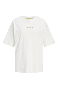 Jack and Jones JXMILLOW LOOSE SS TEE JRS STYDSS26 cloud dancer/matcha club