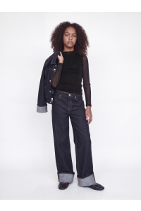 Jack and Jones JXMINNA MESH GLITTER HEIGH NECK WVN: black