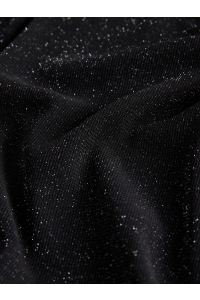 Jack and Jones JXMINNA MESH GLITTER HEIGH NECK WVN: black