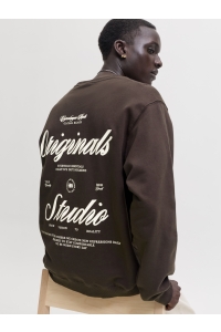 Jack and Jones JORNORREBRO TYPO BACK SWEAT CREW NE: java/aw 26