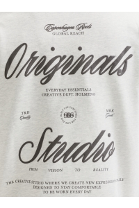 Jack and Jones JORNORREBRO TYPO BACK SWEAT CREW NE: white melange/aw 26
