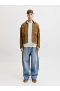 Jack and Jones JORNORREBRO TYPO BACK SWEAT CREW NE: white melange/aw 26