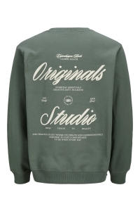 Jack and Jones JORNORREBRO TYPO BACK SWEAT CREW NE: laurel wreath/aw 26