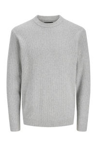 Jack and Jones JPRBLAWESLEY KNIT MOCK NECK BF light grey melange