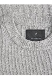 Jack and Jones JPRBLAWESLEY KNIT MOCK NECK BF light grey melange