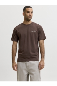 Jack and Jones JCOABSTRACT FLOWER BACK PRINT TEE S: java