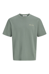 Jack and Jones JCOABSTRACT FLOWER BACK PRINT TEE S: laurel wreath
