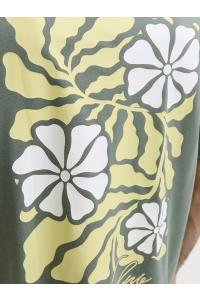 Jack and Jones JCOABSTRACT FLOWER BACK PRINT TEE S: laurel wreath