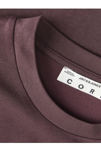 Jack and Jones JCOABSTRACT FLOWER BACK PRINT TEE S: fudge