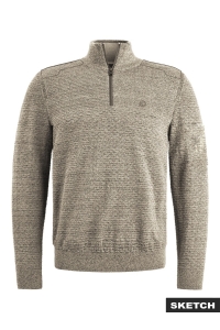 Jack and Jones JCOLEAGUE KNIT HIGH NECK SMU dove/with black