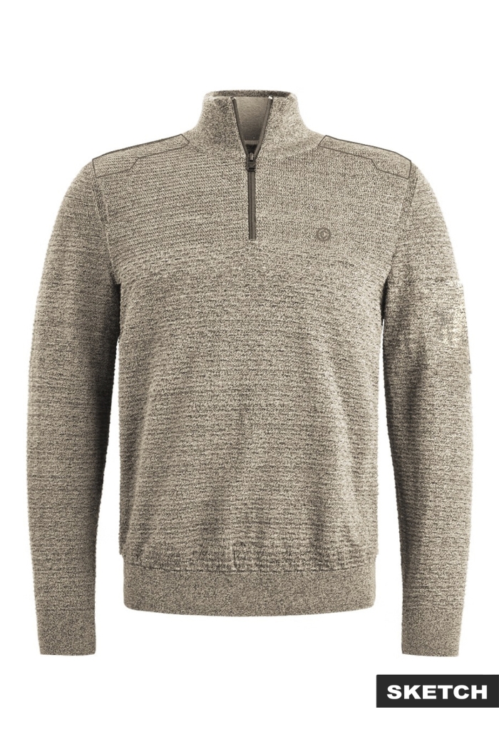 Jack and Jones JCOLEAGUE KNIT HIGH NECK SMU dove/with black