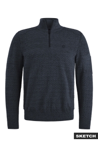 Jack and Jones JCOLEAGUE KNIT HIGH NECK SMU outer space/with black