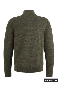 Jack and Jones JCOLEAGUE KNIT HIGH NECK SMU dusty olive/with black