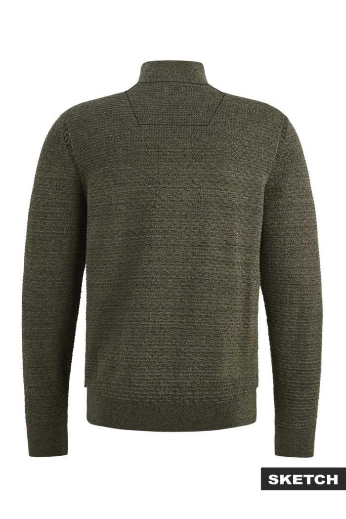 Jack and Jones JCOLEAGUE KNIT HIGH NECK SMU dusty olive/with black