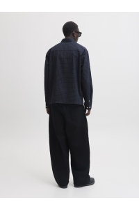 Jack and Jones JORMENTON SEERSUCKER SHIRT LS STYD sky captain/checks