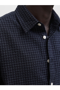 Jack and Jones JORMENTON SEERSUCKER SHIRT LS STYD sky captain/checks