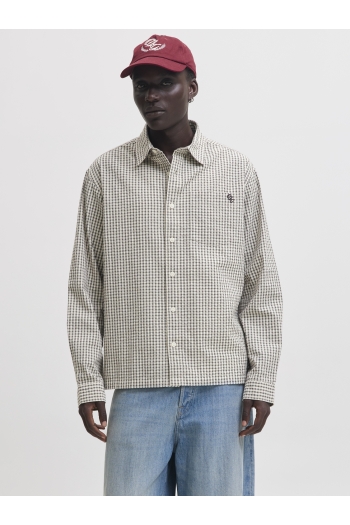 Jack and Jones  JORMENTON SEERSUCKER SHIRT LS STYD Heren