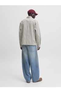 Jack and Jones JORMENTON SEERSUCKER SHIRT LS STYD cloud dancer/checks