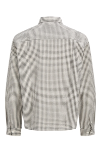 Jack and Jones JORMENTON SEERSUCKER SHIRT LS STYD cloud dancer/checks
