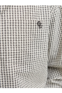 Jack and Jones JORMENTON SEERSUCKER SHIRT LS STYD cloud dancer/checks