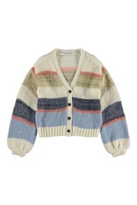 NAME IT KIDS NKFNILSA LS BOXY KNIT CARD dusty blue