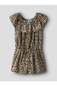 NAME IT KIDS NKFVINAYA SS PLAYSUIT FFFFF NOOS black/leopard aop