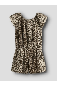 NAME IT KIDS NKFVINAYA SS PLAYSUIT FFFFF NOOS black/leopard aop