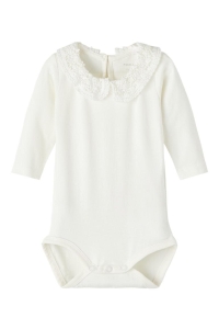 Name It NBFTYLLA LS BODY NOOS white alyssum