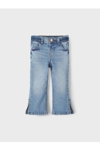 NAME IT MINI NMFPOLLY SKINNYBOOT SLIT JEANS 6110: medium blue denim
