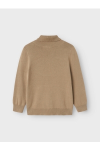 NAME IT MINI NMMROMIL LS ROLLNECK KNIT weathered teak