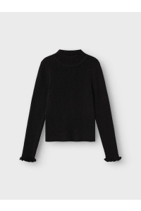 NAME IT KIDS NKFRIAGLITTER LS KNIT black/slim fit