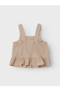 NAME IT KIDS NKFFALINNEN STRAP TOP NOOS humus
