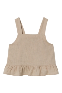 NAME IT KIDS NKFFALINNEN STRAP TOP NOOS humus