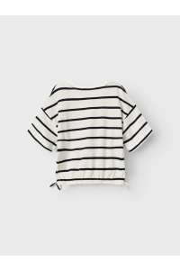 NAME IT KIDS NKFFUNION SS CROPPED BOXY TOP jet stream/dark sapphire