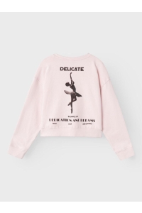 NAME IT KIDS NKFLALULLE LS SHORT BOXY SWEAT UNB : festival bloom