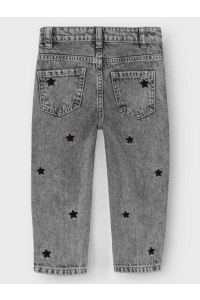 NAME IT MINI NMFBELLA MOM EMB JEANS 3285-BE NOOS medium grey denim/stars