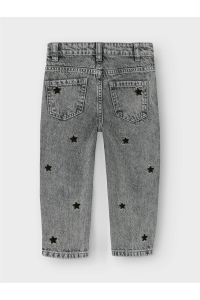 NAME IT MINI NMFBELLA MOM EMB JEANS 3285-BE NOOS medium grey denim/stars